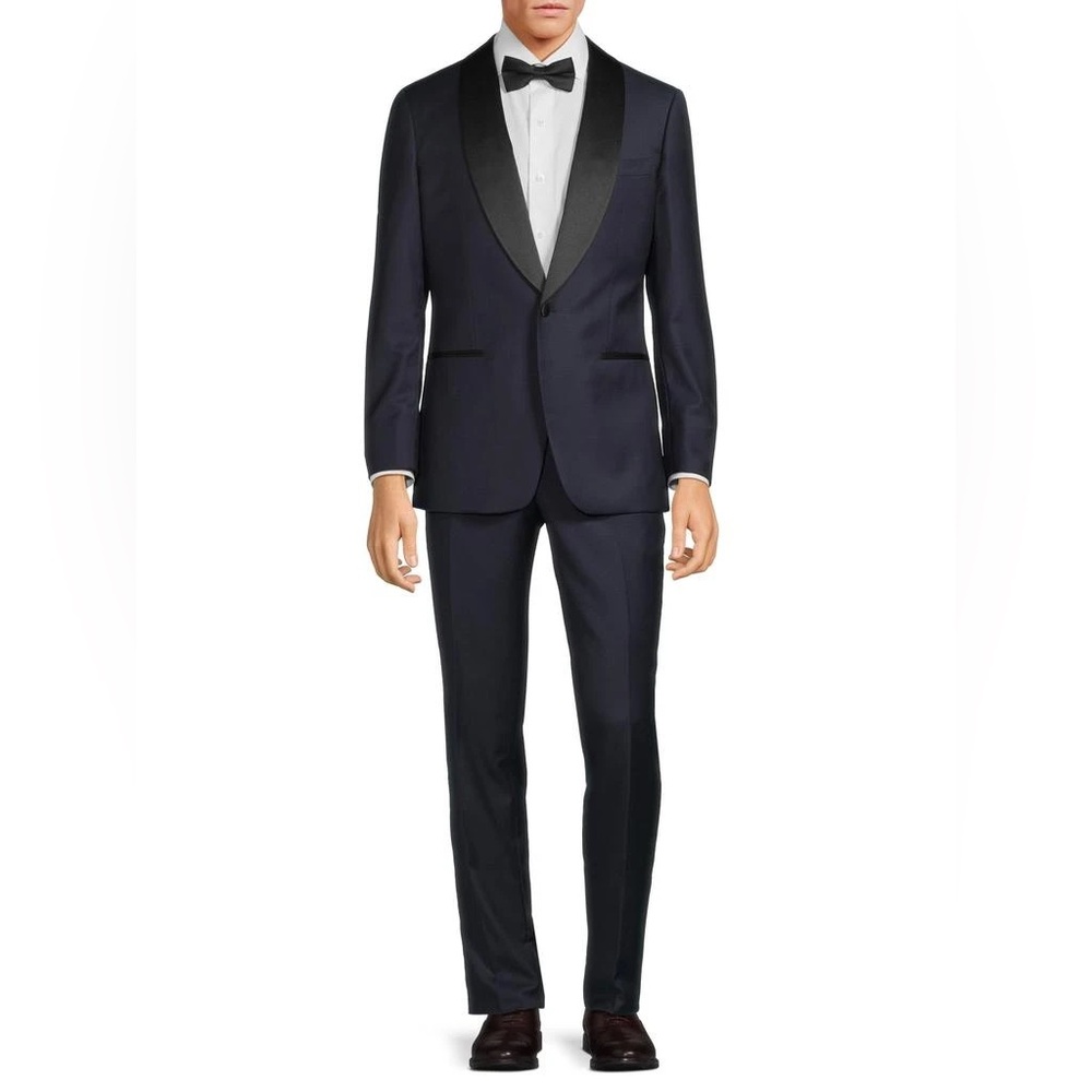 Roberto Cavalli Midnight Blue Tuxedo with Ebony Lapel
